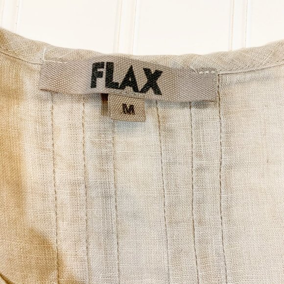 Flax Tan Button Up Blouse/Jacket   893 - Picture 2 of 7